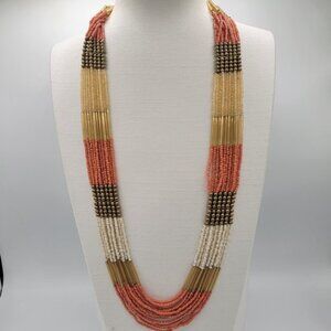 Aldo Multi Colour and Strand Bead Necklace